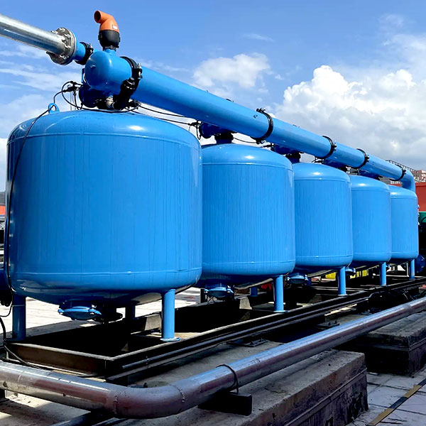 Shallow sand filter